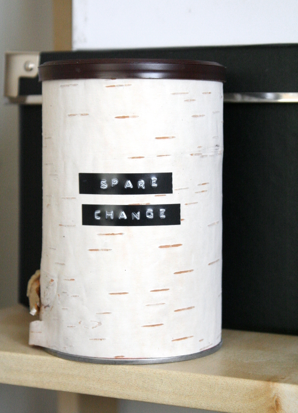 DIY Friday – birch covered container