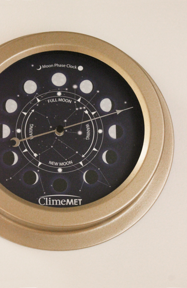 Moon phase clock from ClimeMET